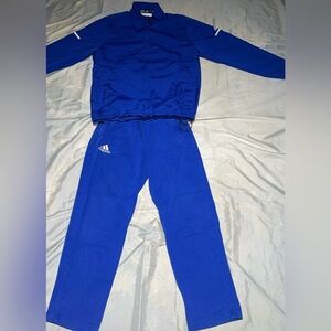 Adidas Royal Blue Windbreaker & Cotton Joggers